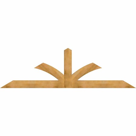 Ekena Millwork Richland Timber Gable Bracket, Western Red Cedar, 108"W x 31 1/2"H x 4"D x 6"F, 7/12 Pitch GBW108X31X0406RIC00RWR